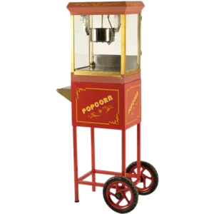 Palomitera con carro roja