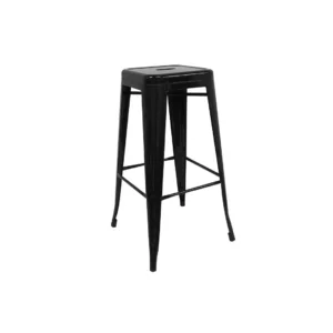 Taburete industrial negro